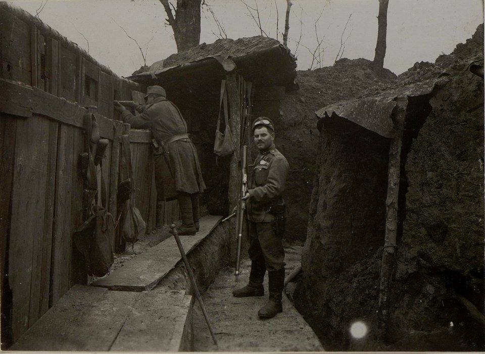 Erste Feuerlinie. F.J.Baon Nro.28. LOPUSZNO, 29.I.1916. (BildID 15453838)