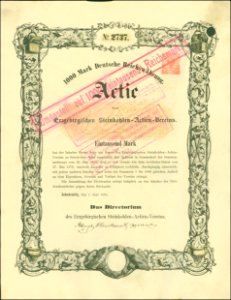 Erzgebirgischer Steinkohlen-Actien-Verein 1885 photo