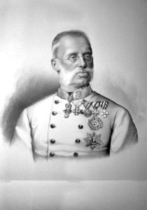 Erzherzog Albrecht 1876 Litho photo