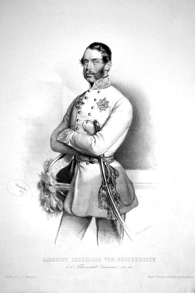 Erzherzog Albrecht 1849 Litho