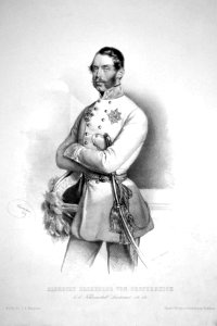 Erzherzog Albrecht 1849 Litho photo