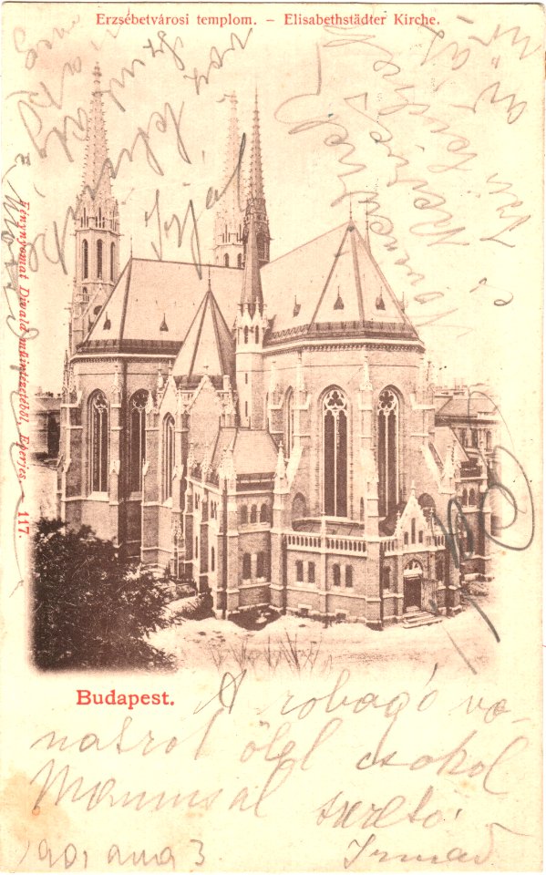 Erzsébetvárosi templom 1901