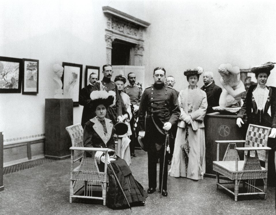 Eröffnung der Max-Klinger-Ausstellung im Oberlichtsaal des Museums für Kunst und Kunstgewerbe, 1903