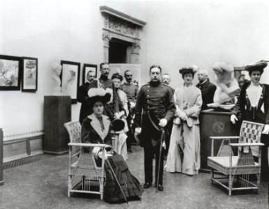 Eröffnung der Max-Klinger-Ausstellung im Oberlichtsaal des Museums für Kunst und Kunstgewerbe, 1903