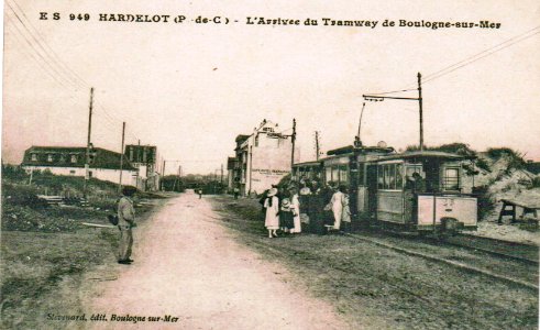 ES 949 - HARDELOT - L'arrivée du tramway de Boulogne-sur-Mer photo