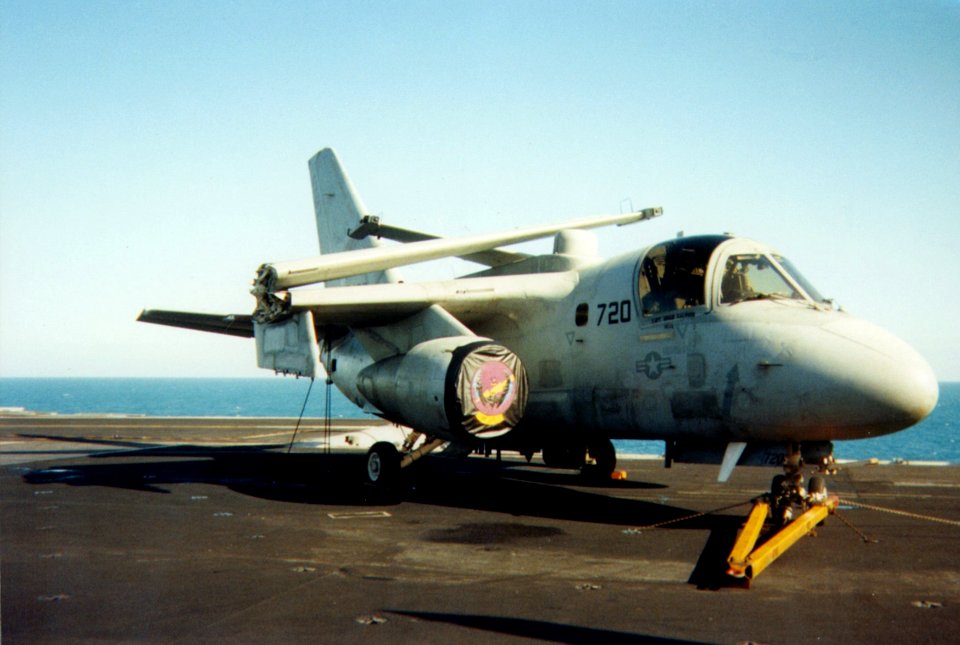 ES-3A VQ-5 with folded wings on carrier