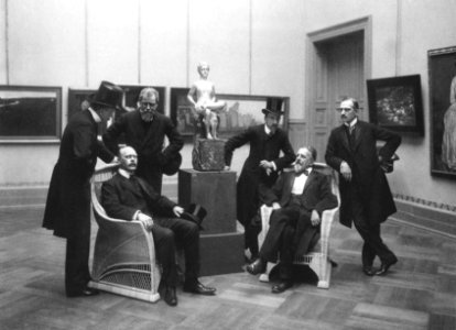 Eröffnung der Ausstellung des Deutschen Künstlerbundes im Großherzoglichen Museum, 1906