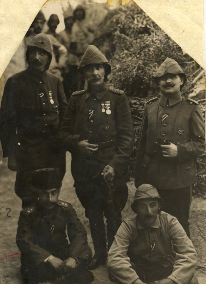 Esad Pasha and his staff officers
