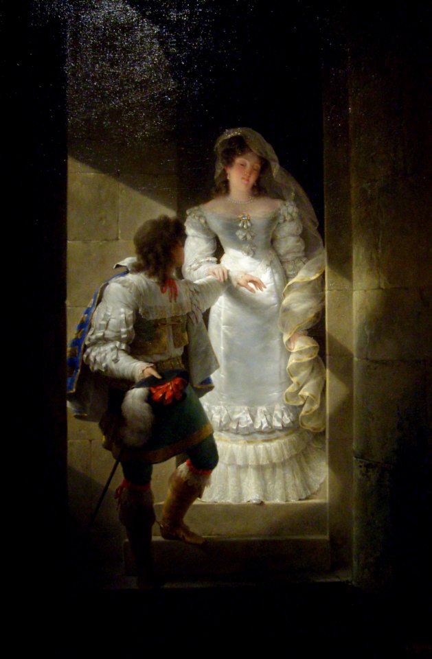 Escalier de la tourelle du château d'Harcourt, Isabey