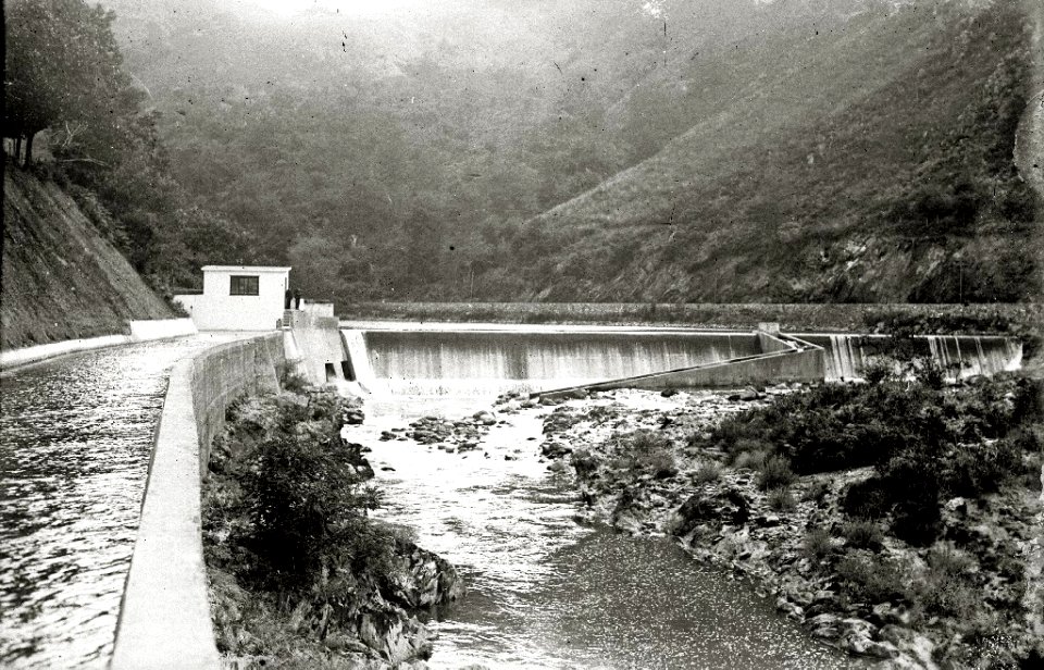 Escenas de la inauguración de una central eléctrica en el río Bidasoa (3 de 19) - Fondo Car-Kutxa Fototeka