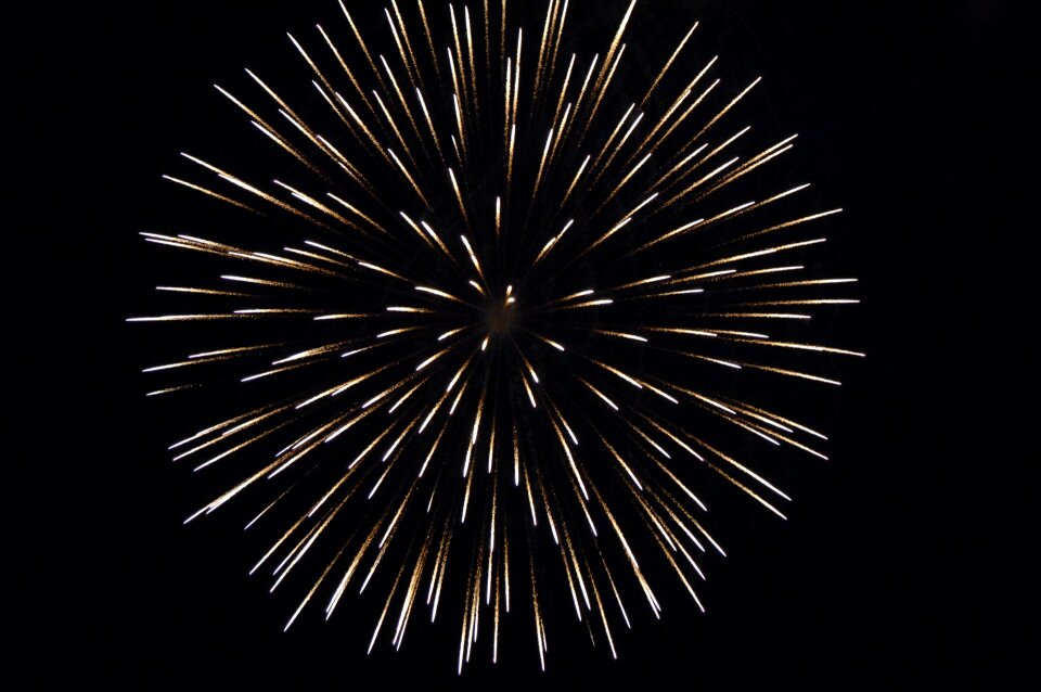 New year's eve new year's day shower of sparks