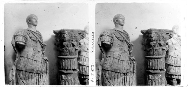 Escultures de soldats romans conservades al museu provincial de Tarragona