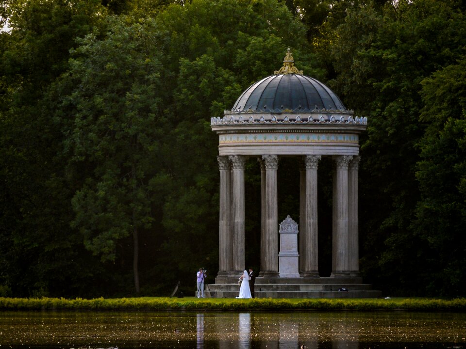 Building wedding photo