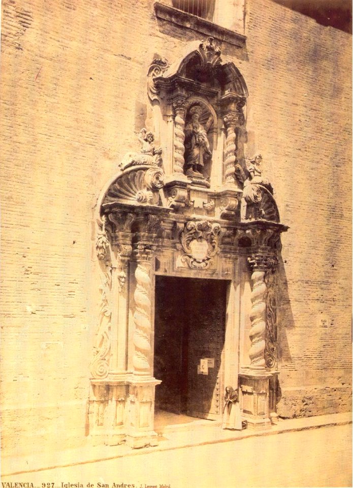 Església de Sant Andreu de València, 1870, J. Laurent