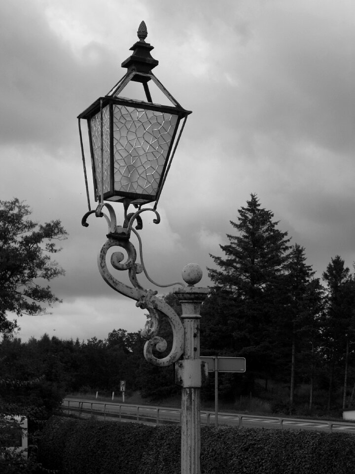 Street lamp grayscale denmark