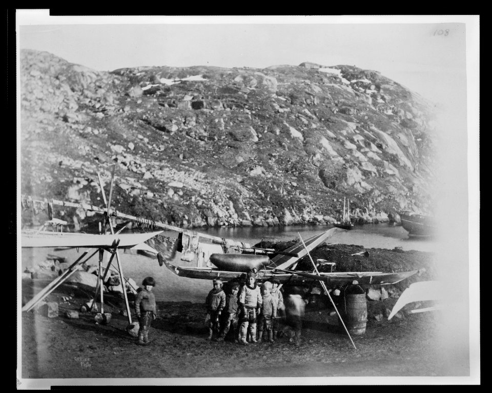 Eskimo children at Proven, Greenland, July 27,1881 - G.W. Rice photo. LCCN2009634179