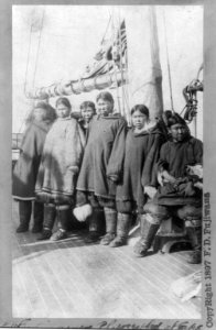 Eskimo woman (on ship) at Cape Serdge, Siberia, 4 July 1897 LCCN2004670870