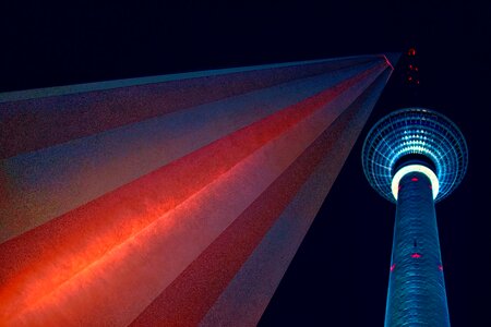 Alexanderplatz landmark evening
