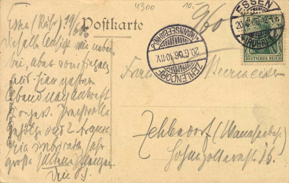Essen (Ruhr), Nordrhein-Westfalen - Stadtgartenteich (back) (Zeno Ansichtskarten)
