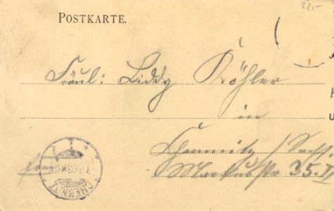 Essen (Ruhr), Nordrhein-Westfalen - Postamt (back) (Zeno Ansichtskarten)