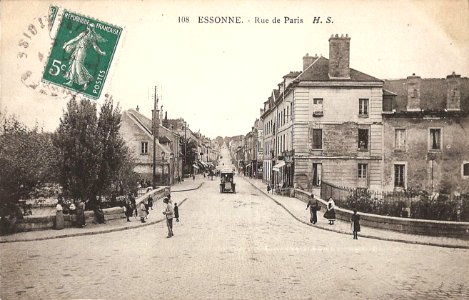 Essonnes.Rue de Paris.Pont photo