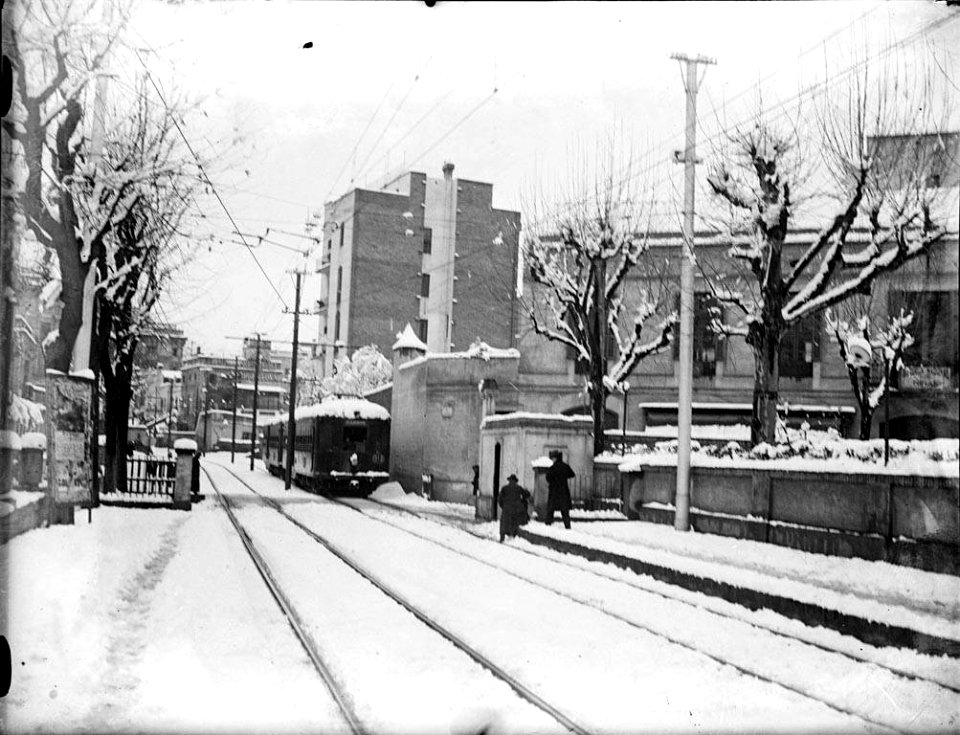 Estació de Gràcia de la línia Barcelona-Vallès (AFCEC RIBASV C 2646)
