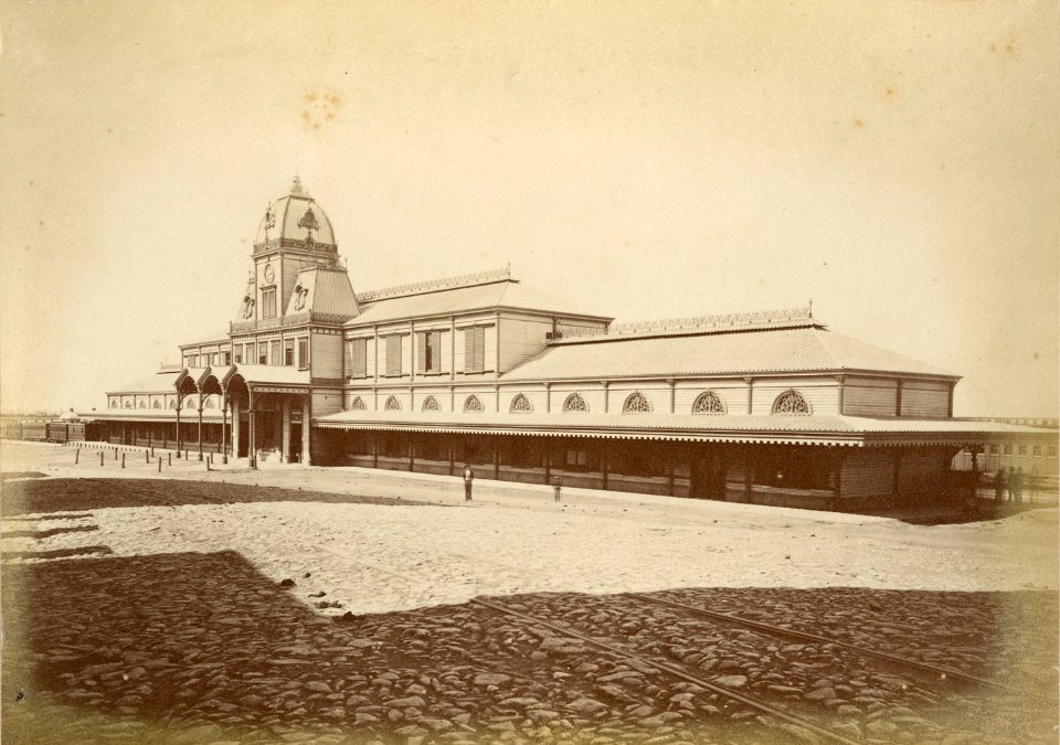 Estación Central de los Ferro-carriles Unidos (Junior, 1876)