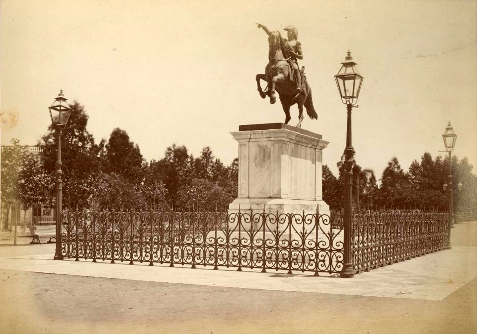 Estatua en bronce del General San Martín (Junior, 1876)