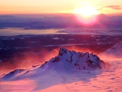 Snow landscape nature