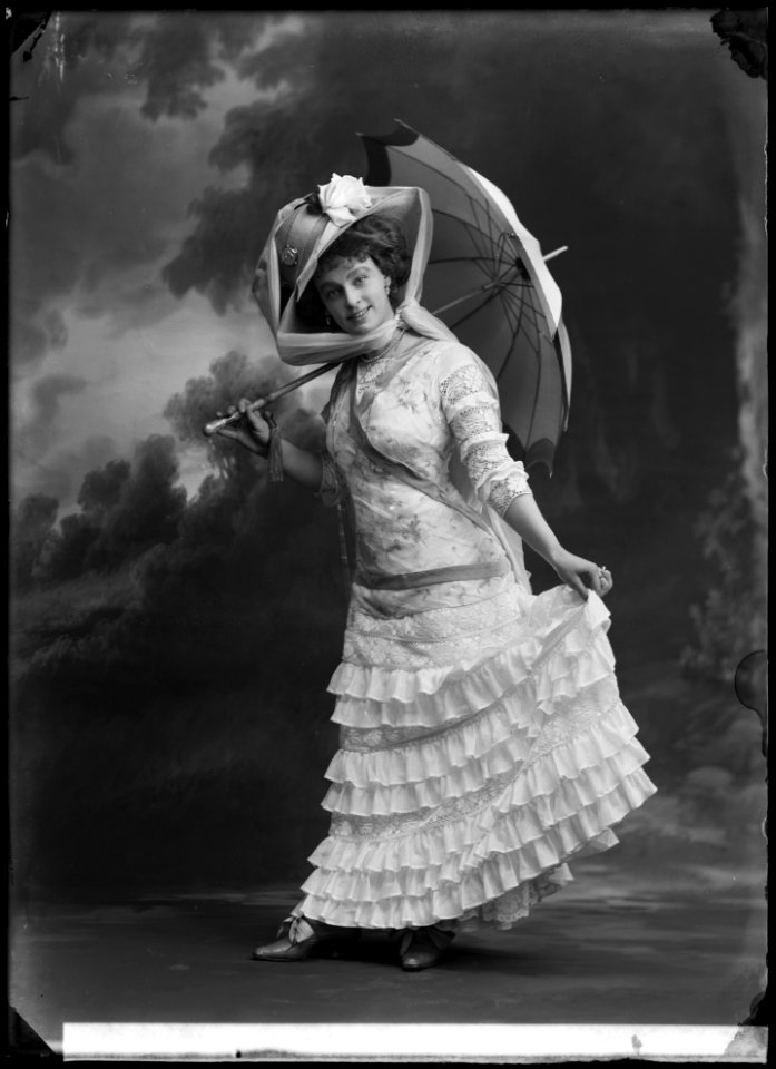 Ester Textorius in En smekmånad i Kina at Operett-teatern 1909 - SMV - GT007
