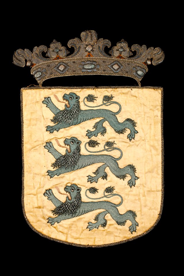 Estlands vapen med lejon, 1660 - Livrustkammaren - 108747