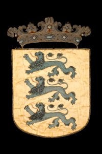 Estlands vapen med lejon, 1660 - Livrustkammaren - 108747