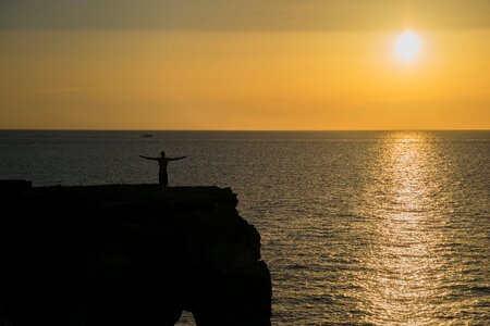 Formentera sea sunset photo
