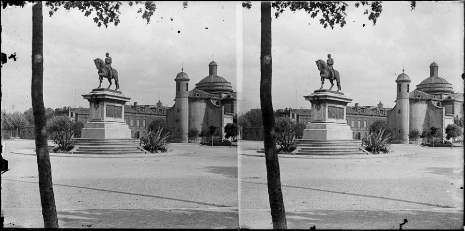 Estàtua del general Prim al parc de la Ciutadella (AFCEC BORDAS D 4416)