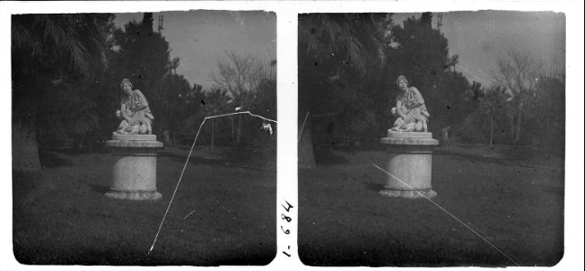 Estàtua del caçador de lleons al Parc de la Ciutadella de Barcelona