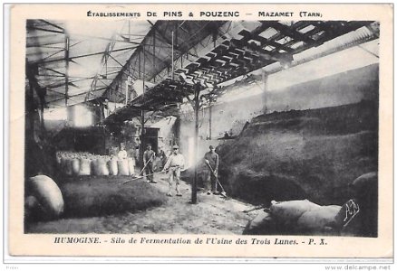 Etablissement de Pins & Pouzenc - Mazamet (Tarn) - Humogine - Silo de Fermentation de l'Usine des Trois Lunes - P. X