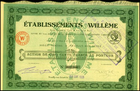 Etabl. Willème 1926