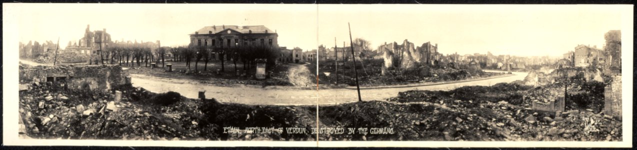 Etain northeast of Verdun destroyed by the Germans photo