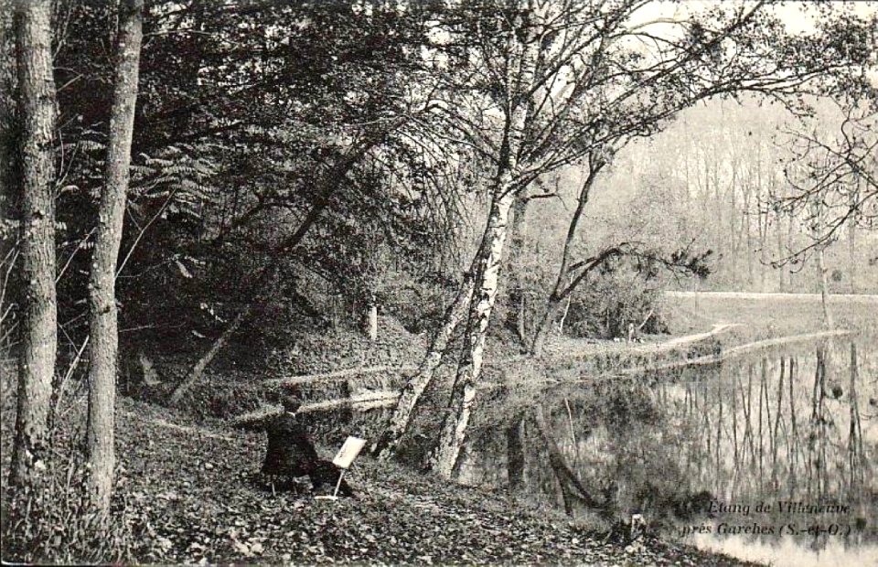 Etang de Villeneuve, prés de Garches, possibly Henri Biva