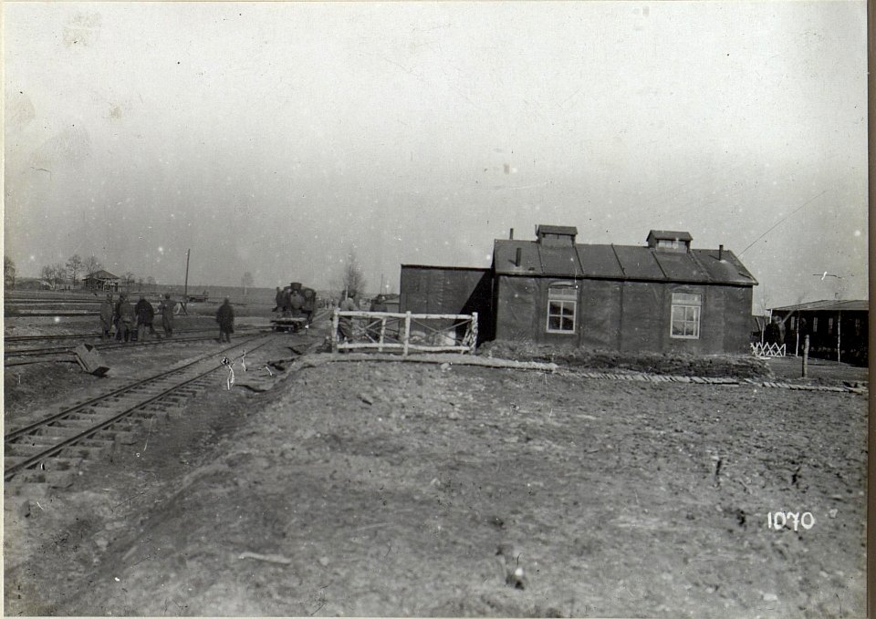 Etappenstationen und Verladebahnhöfe der vierten k.u.k. Armee wahrscheinlich in der Umgebung von Kowel (BildID 15684451)