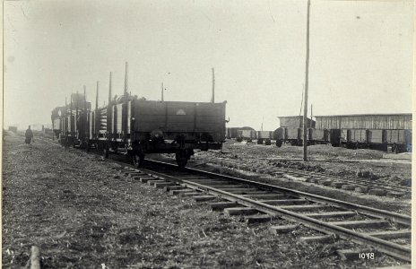 Etappenstationen und Verladebahnhöfe der vierten k.u.k. Armee wahrscheinlich in der Umgebung von Kowel (BildID 15684507)