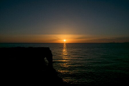 Formentera sea sunset photo