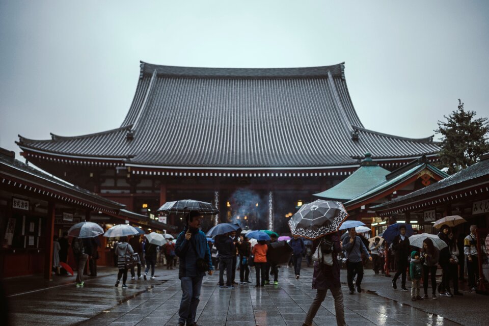 Girls japanese lantern photo