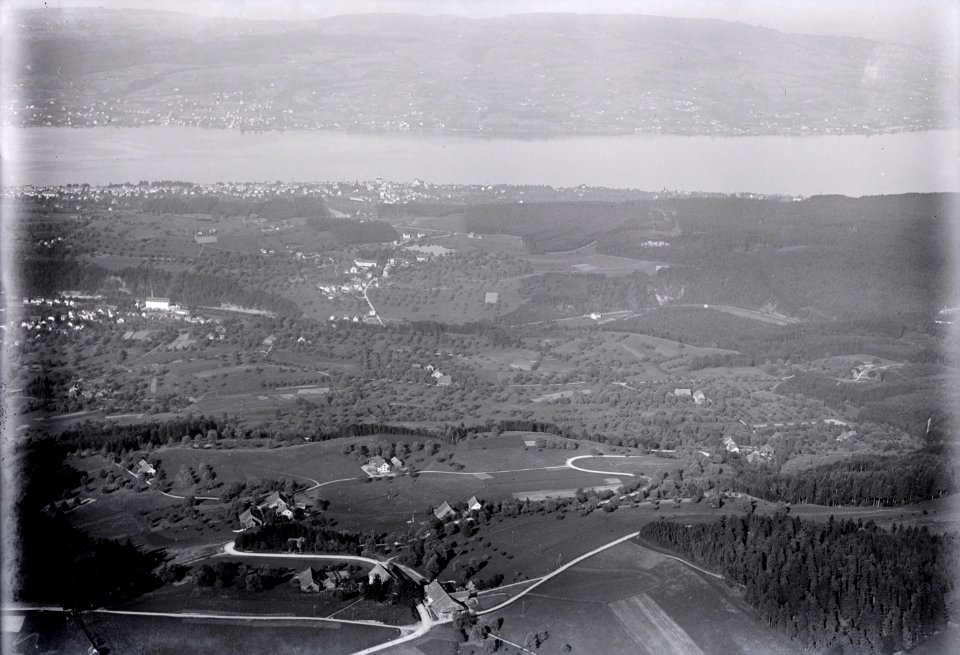 ETH-BIB-Albispass, Thalwil, Pfannenstiel v. S. aus 1000 m-Inlandflüge-LBS MH01-004151
