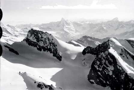ETH-BIB-Allalinhorn, Rimpflischhorn, Matterhorn, Dent Blanche v. O. aus 4200 m-Inlandflüge-LBS MH01-005666