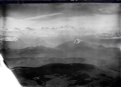 ETH-BIB-Arvetal, Mont Blanc Massiv v. N. aus 4000 m-Inlandflüge-LBS MH01-004559