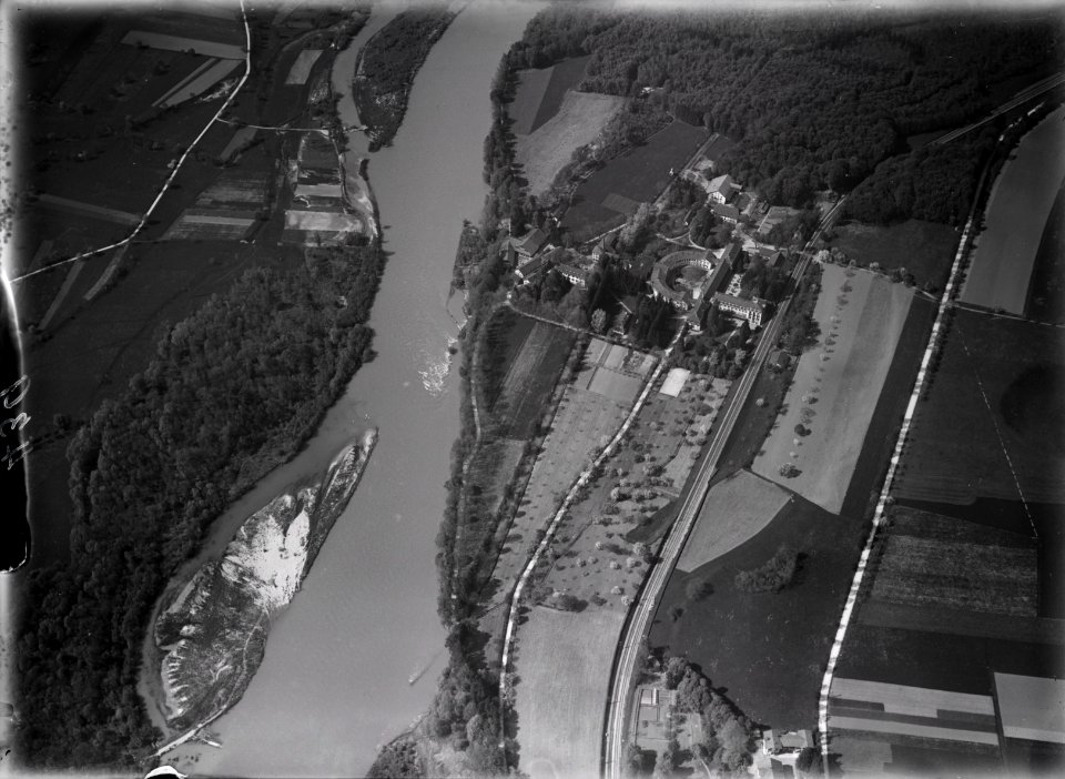 ETH-BIB-Bad Schinznach, Aare aus 400 m-Inlandflüge-LBS MH01-000439
