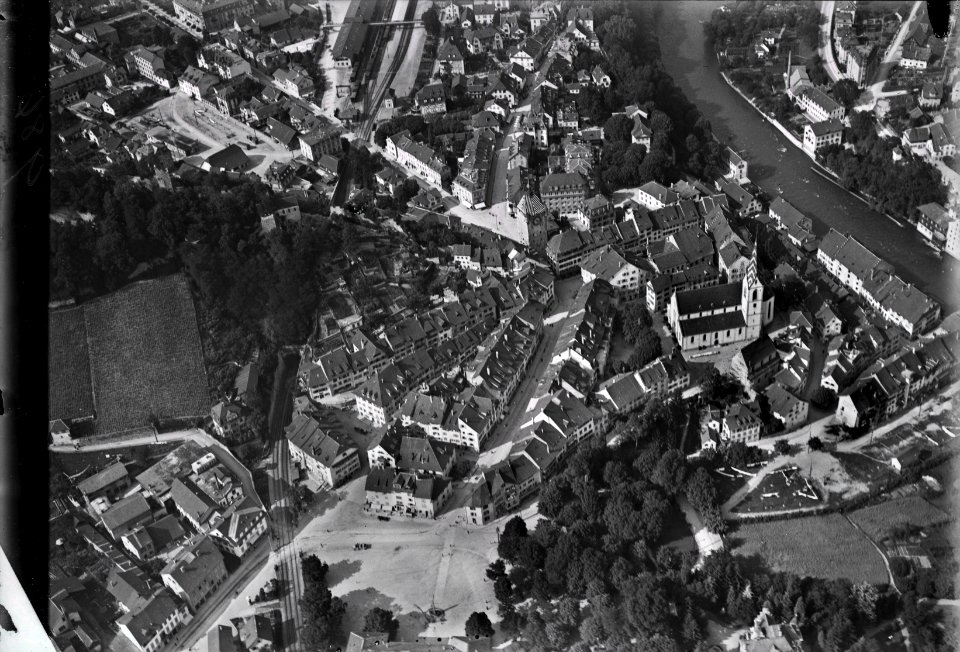 ETH-BIB-Baden, Altstadt v. S. aus 500 m-Inlandflüge-LBS MH01-000986