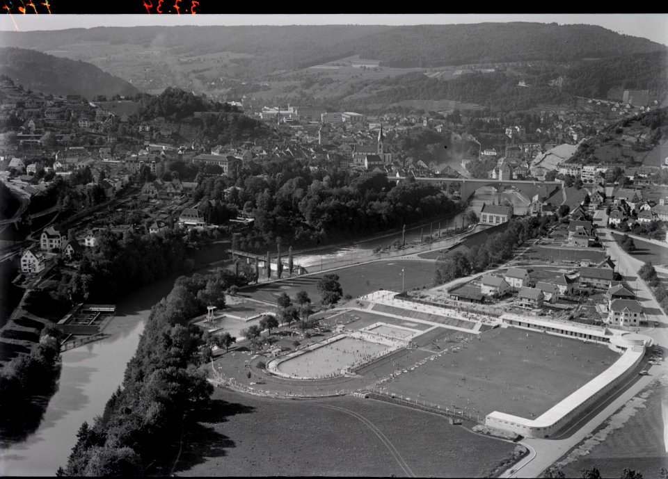 ETH-BIB-Baden, Auquartier, Strandbad-Inlandflüge-LBS MH01-007764
