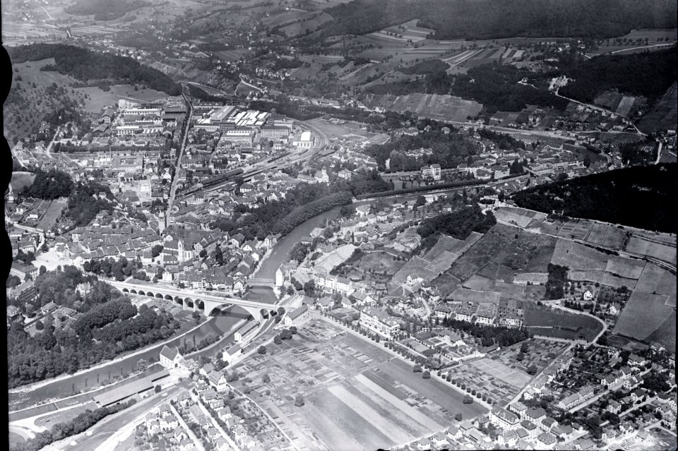 ETH-BIB-Baden v. S. aus 500 m-Inlandflüge-LBS MH01-005850